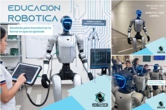 Estudiante interactuando con el humanoide Unitree G1 en un entorno de aprendizaje de robótica